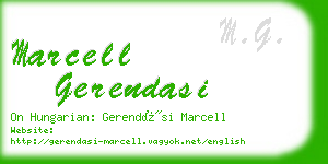 marcell gerendasi business card